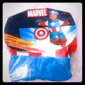 Marvel Captain America Newborn Baby 0-3 mo Costume